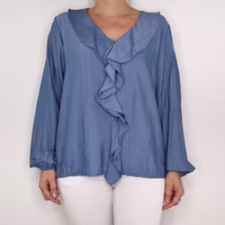 Blus Ribecka JEANSBLÅ - Mix By Heart
