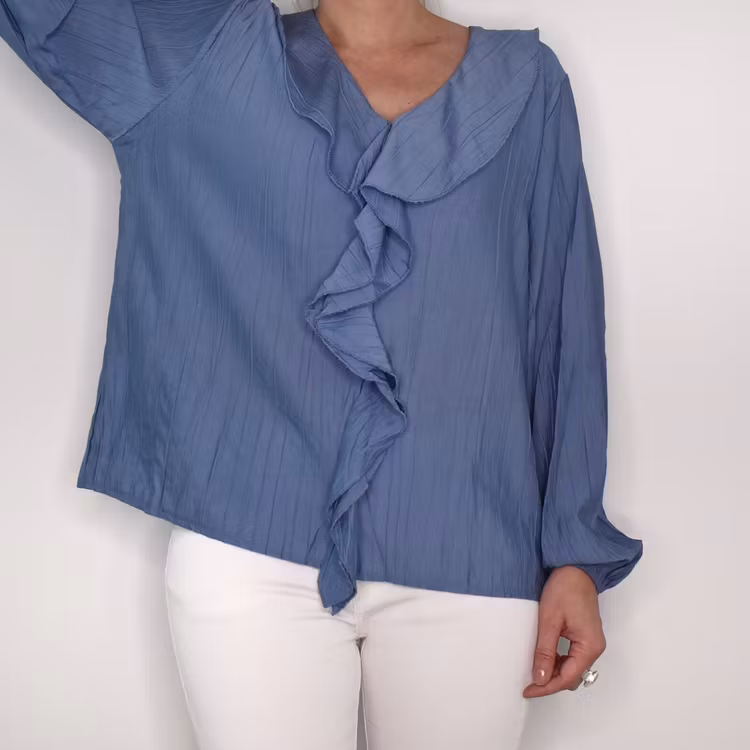 Blus Ribecka JEANSBLÅ - Mix By Heart