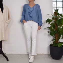 Blus Ribecka JEANSBLÅ - Mix By Heart