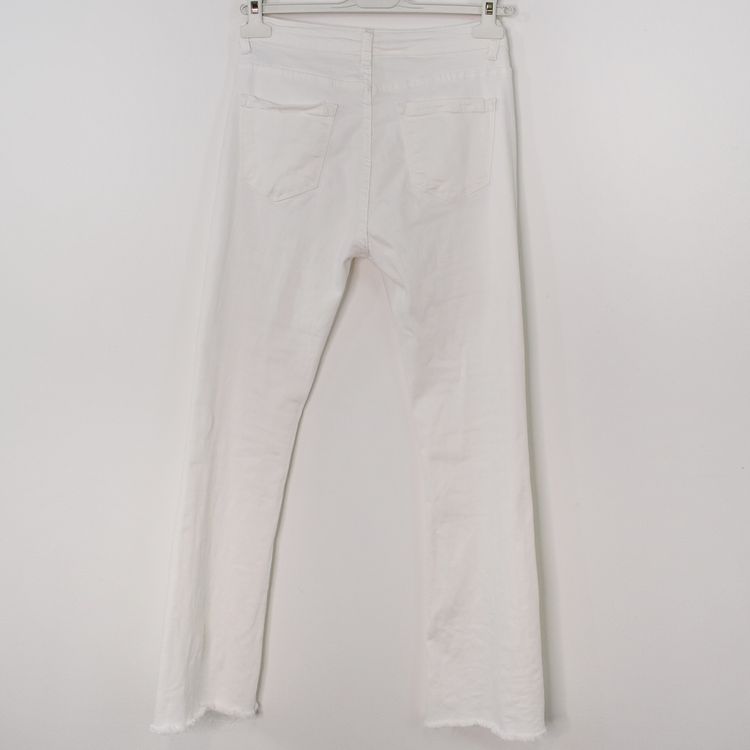 Stretchjeans Shortcut med fransar PANNA - 3D Denim