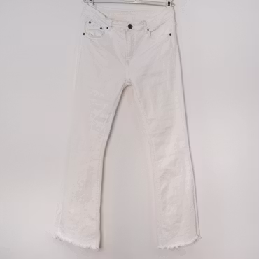 Stretchjeans Shortcut med fransar PANNA - 3D Denim