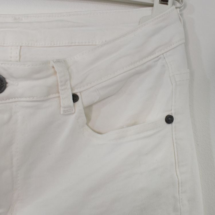 Stretchjeans Shortcut med fransar PANNA - 3D Denim