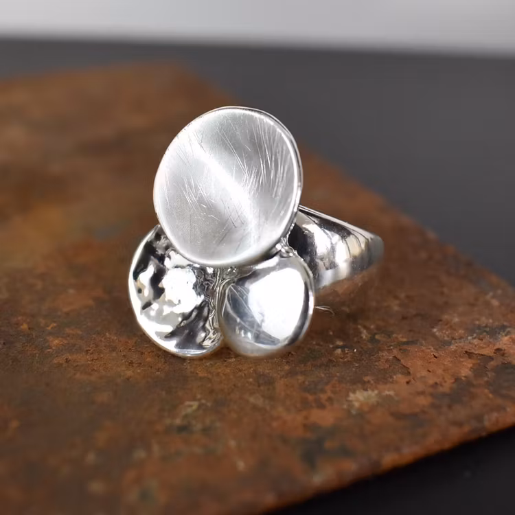 Elastisk ring Nathalie SILVER - The Moshi