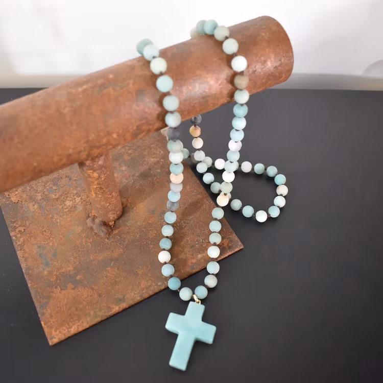Halsband Caroline TURQUOISE - The Moshi