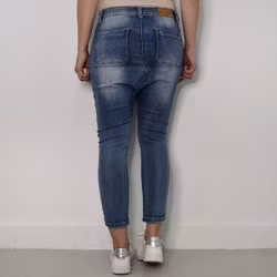 SECOND HAND Baggy Jeans BLÅ Storlek 34 - Place du Jour