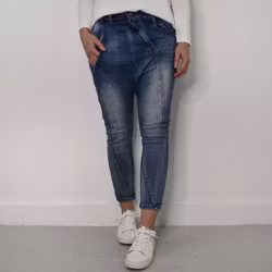 SECOND HAND Baggy Jeans BLÅ Storlek 34 - Place du Jour