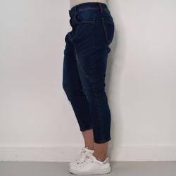 SECOND HAND Baggy Jeans MÖRK BLÅ Storlek S
