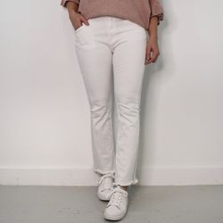 Stretchjeans Shortcut med fransar PANNA - 3D Denim