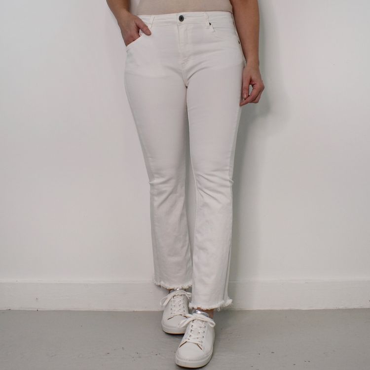 Stretchjeans Shortcut med fransar PANNA - 3D Denim