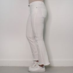 Stretchjeans Shortcut med fransar PANNA - 3D Denim