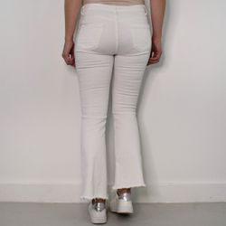 Stretchjeans Shortcut med fransar PANNA - 3D Denim