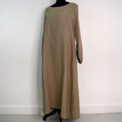 Linneklänning TAUPE
