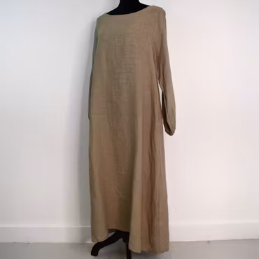 Linneklänning TAUPE