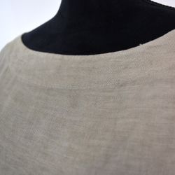 Linneklänning TAUPE