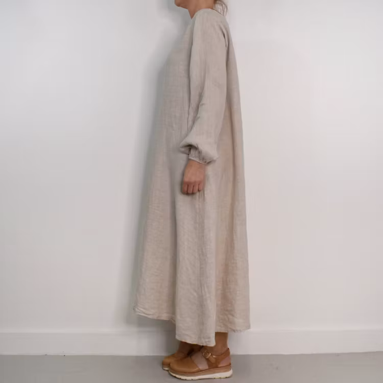 Linneklänning BEIGE