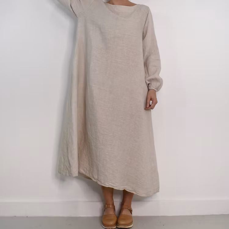 Linneklänning BEIGE