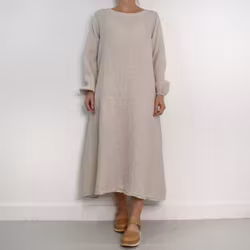 Linneklänning BEIGE