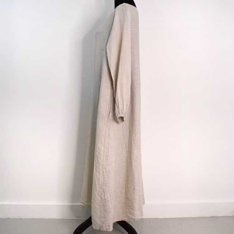 Linneklänning BEIGE
