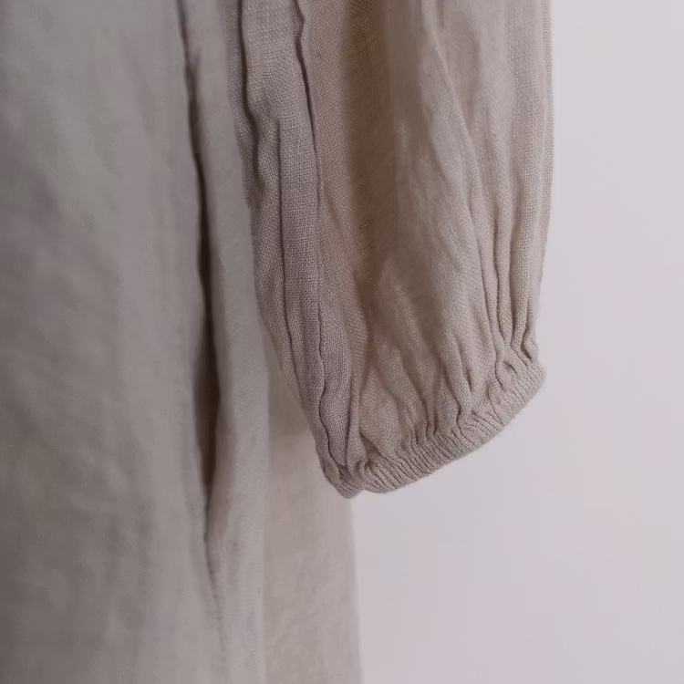Linneklänning BEIGE