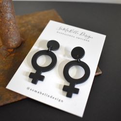 Örhänge Venus SVART - SoMaBelle Design