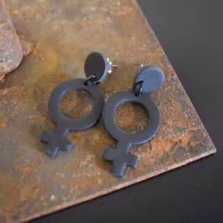 Örhänge Venus SVART - SoMaBelle Design