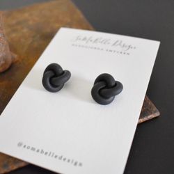 Örhänge Knut SVART - SoMaBelle Design