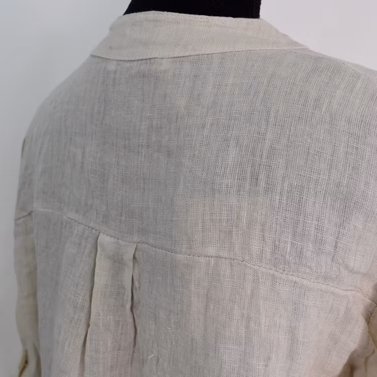 Linneblus med Krås BEIGE