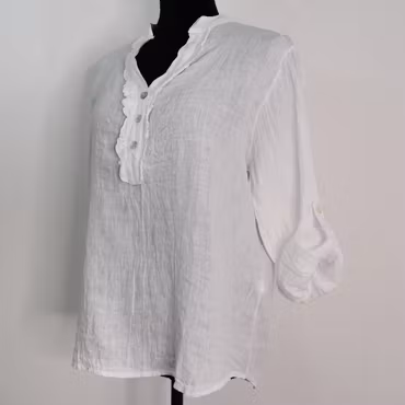 Linneblus med Krås VIT