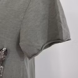 SECOND HAND T-shirt KAKI S/M - Lo-ika