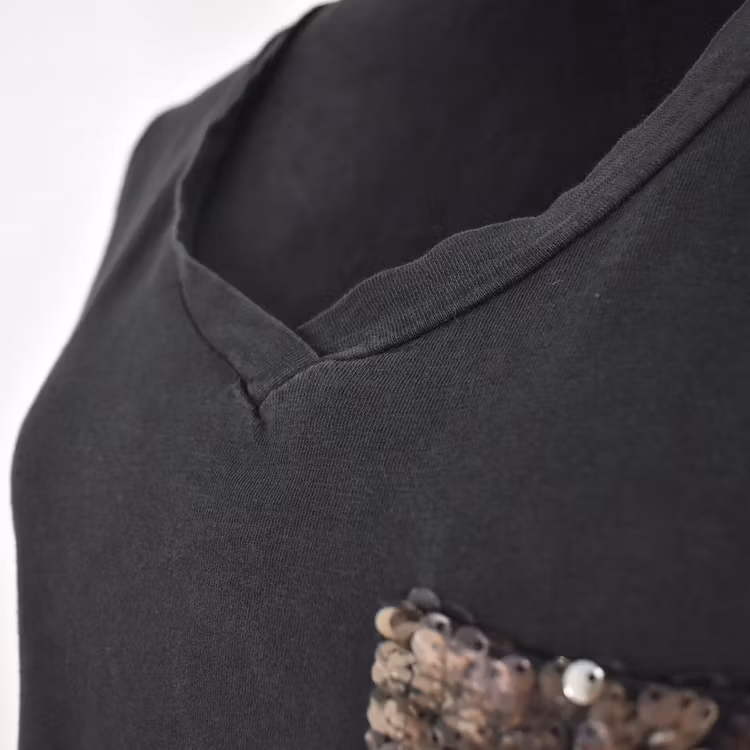 SECOND HAND T-shirt SVART S/M - Lo-ika