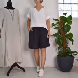 Linneshorts Lindy SVART - Mix By Heart