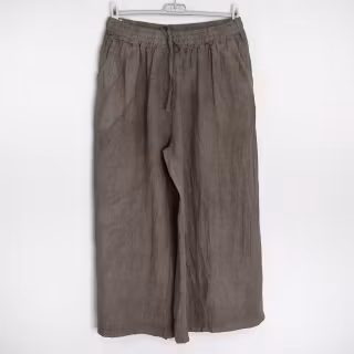 Coulettbyxa i linne Vivi TAUPE - Mix By Heart