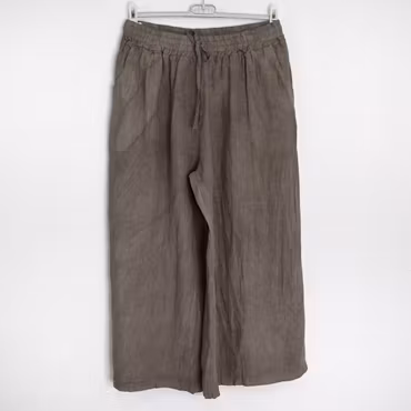 Coulettbyxa i linne Vivi TAUPE - Mix By Heart