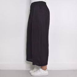 Coulettbyxa i linne Vivi SVART - Mix By Heart