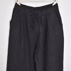 Coulettbyxa i linne Vivi SVART - Mix By Heart