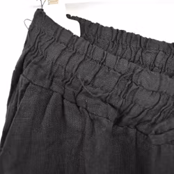 Coulettbyxa i linne Vivi SVART - Mix By Heart