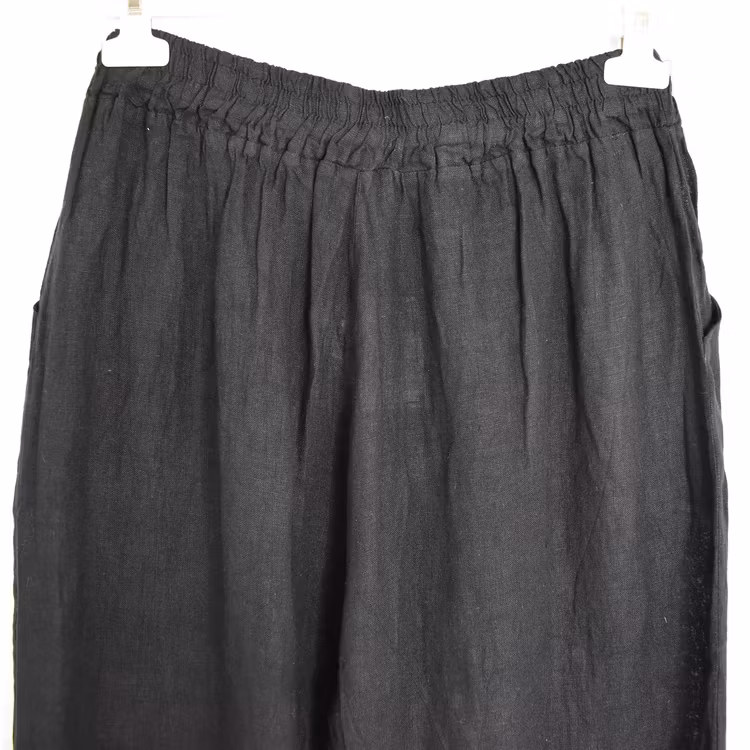 Coulettbyxa i linne Vivi SVART - Mix By Heart