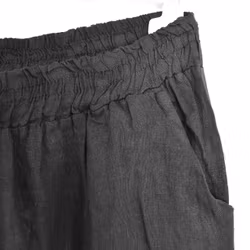 Coulettbyxa i linne Vivi SVART - Mix By Heart