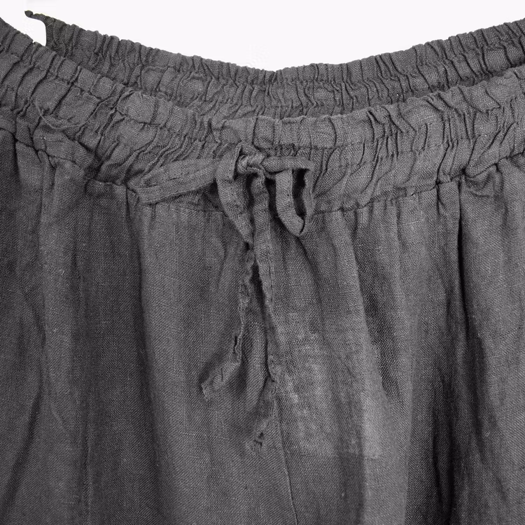 Coulettbyxa i linne Vivi SVART - Mix By Heart