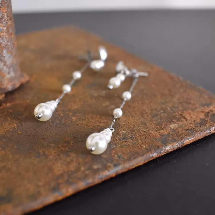 Örhänge Janavi SILVER - Marta du Chateau