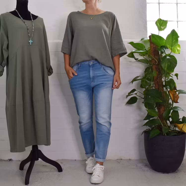 Jeans Baggy BLÅ - 3D Denim