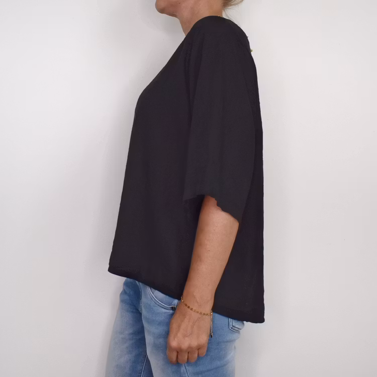 Blus Hilda SVART - Marta du Chateau