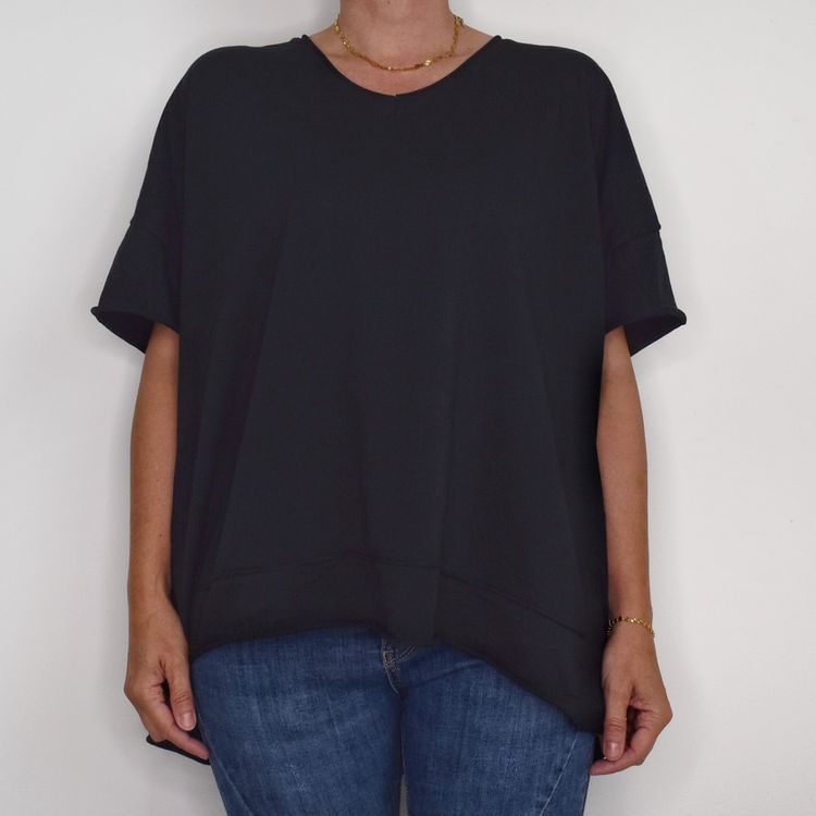T-shirt Over Sized Janna SVART - Marta du Chateau
