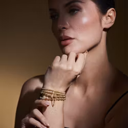 Armband Zoe BEIGE/GULD - The Moshi