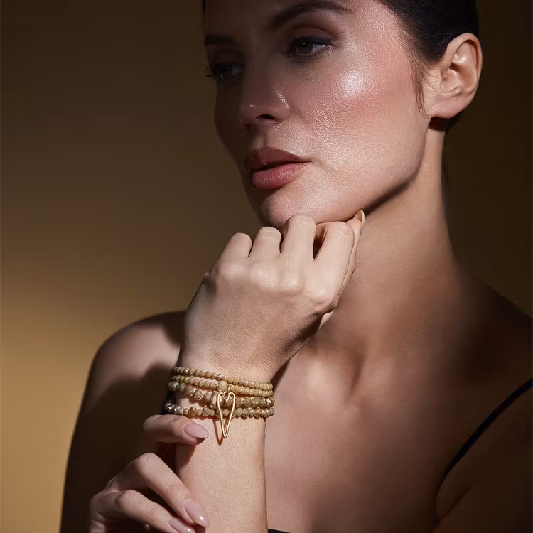 Armband Zoe BEIGE/GULD - The Moshi