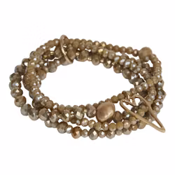 Armband Zoe BEIGE/GULD - The Moshi