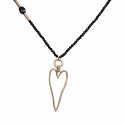 Halsband Cassandra SVART/GULD - The Moshi