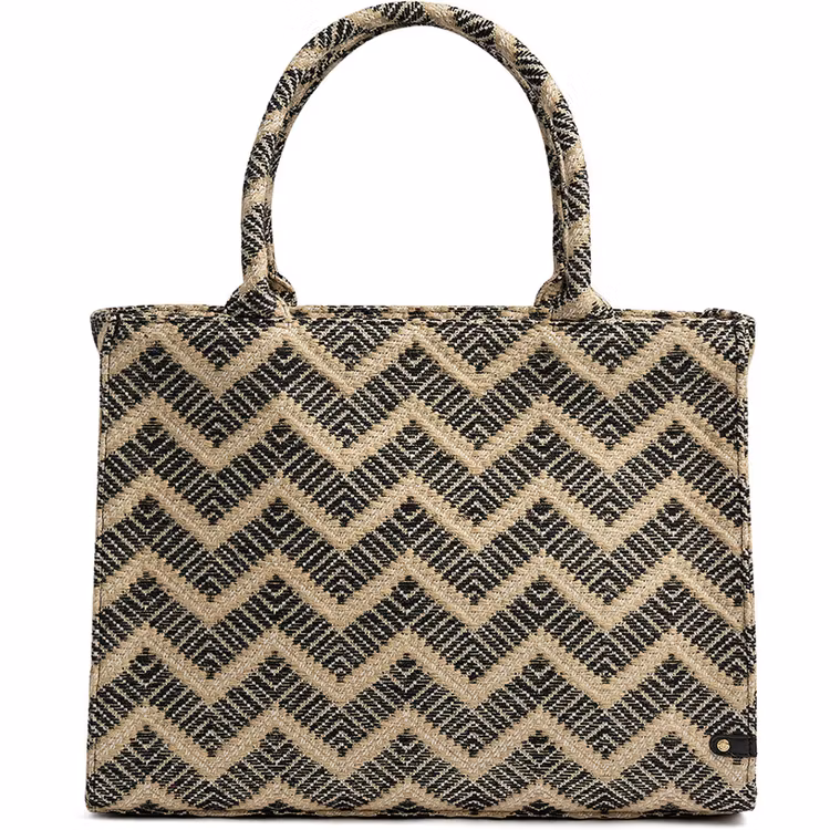 Shopper Mönstrad SVART/GULD - Depeche