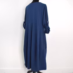 Sweatshirtklänning MÖRKBLÅ