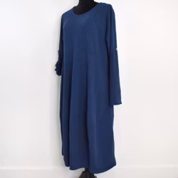 Sweatshirtklänning MÖRKBLÅ